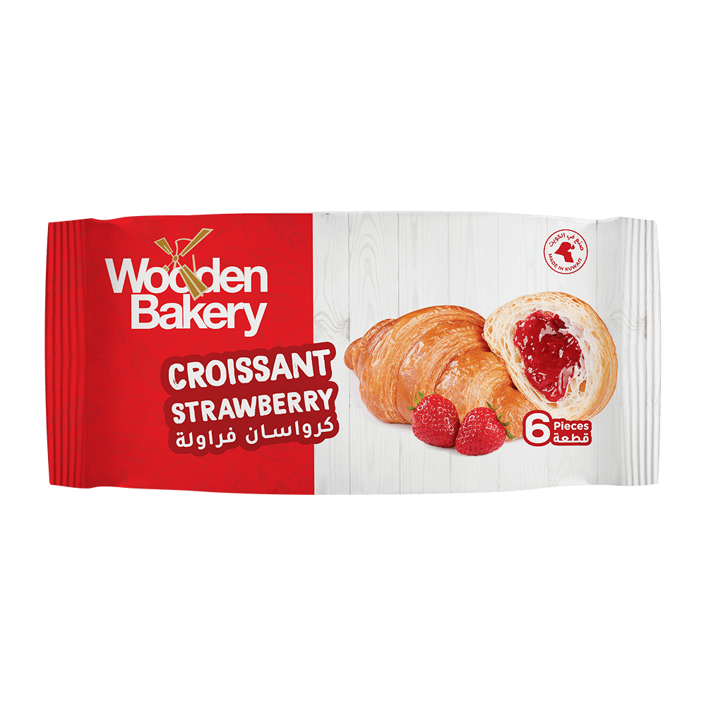 [KW079833] Croissant Strawberry 6X65g Family pack