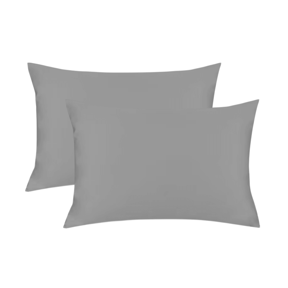 CANNON PREMIUM COTTON SOLID LINE P/CASE 2PC GREY