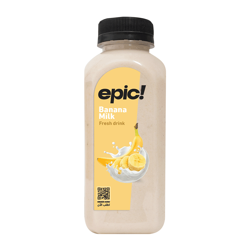 Epic! Fresh Banana With Milk Juice