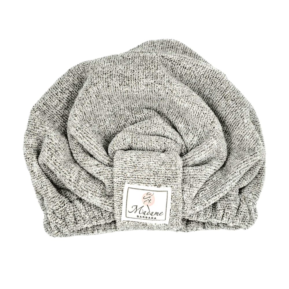 Organic Bamboo Hair Drying cap - Grey