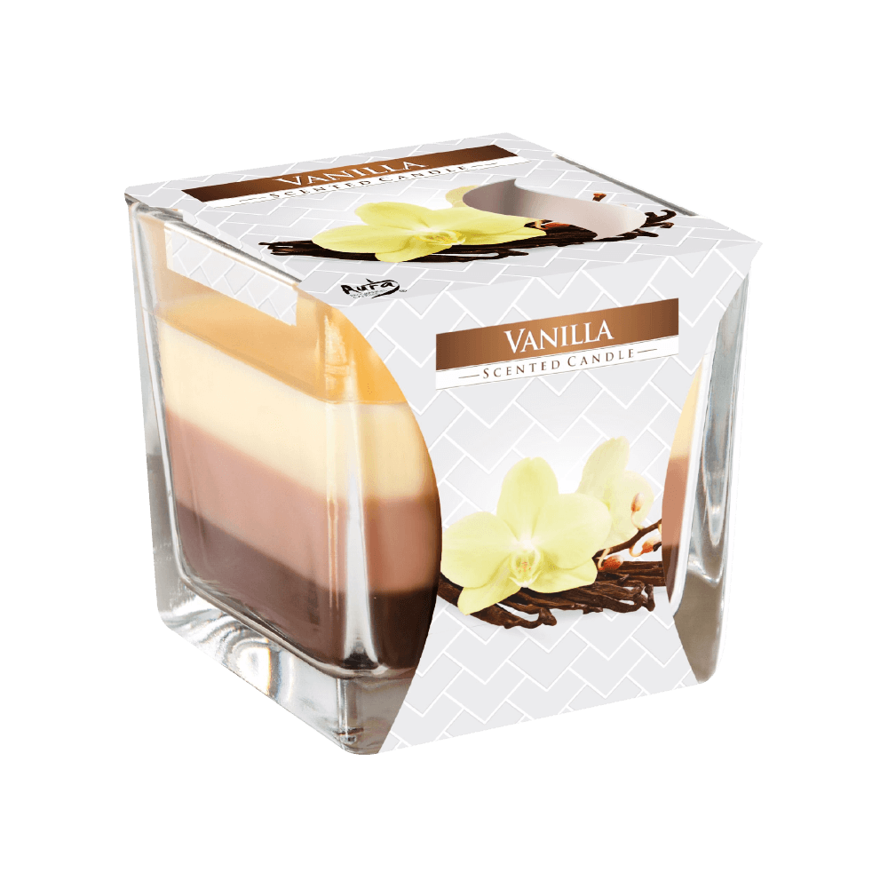 AURA 3 COLOURED SCENTED CANDLE  170G - VANILLA