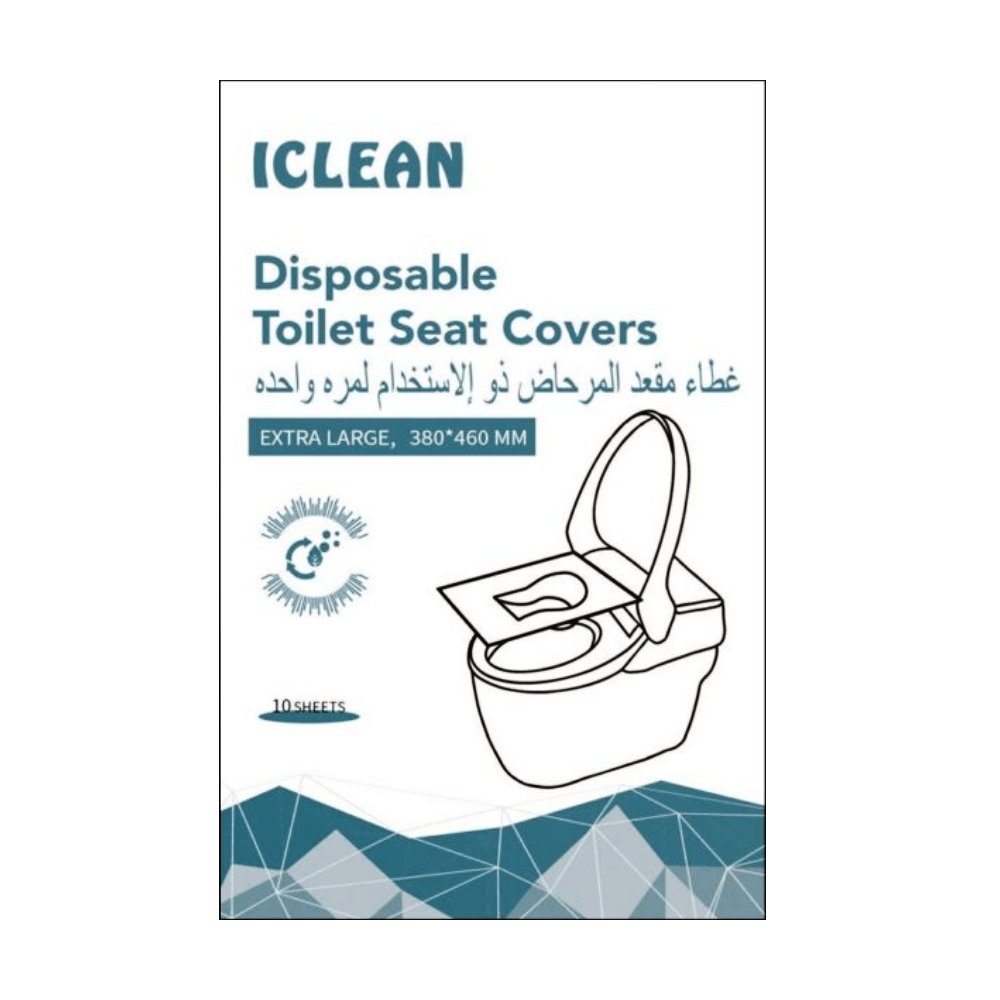 iClean Toilet Seat Cover 10 Pcs (Travel Pack Size: 11x7 cm) #94012
