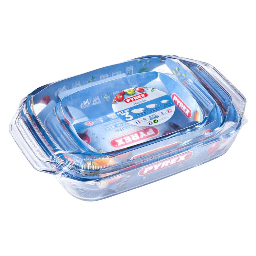 PYREX SET OF 3 ROSTER 1.4 + 3