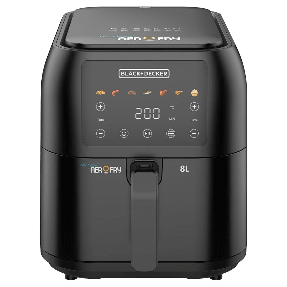 [KW082115] B+D Slim and Sleek AirFryer -  Full Digital  8L 1700W - 7 Preset Functions - Colored menu
