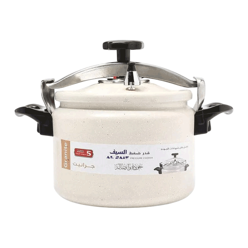 [KW087288] ŸÇÿØÿ± ÿ∂ÿ∫ÿ∑ ÿßŸÑÿ≥ŸäŸÅ ÿ¨ÿ±ÿßŸÜŸäÿ™ ÿ®Ÿäÿ¨ 10 ŸÑÿ™ÿ±(ÿ¥ÿØ6ÿ≠)     Granite pressure cooker AL SAIF