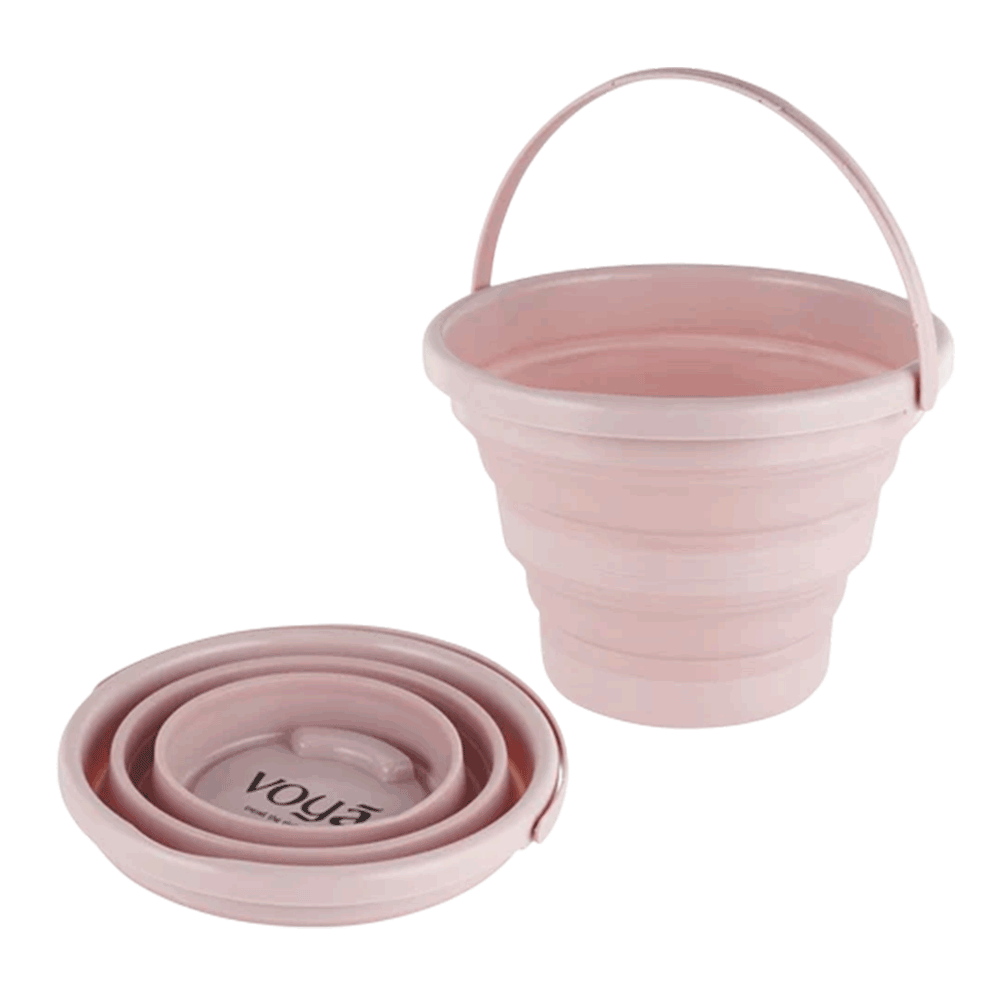 Voya 5L Folding Bucket - Pink