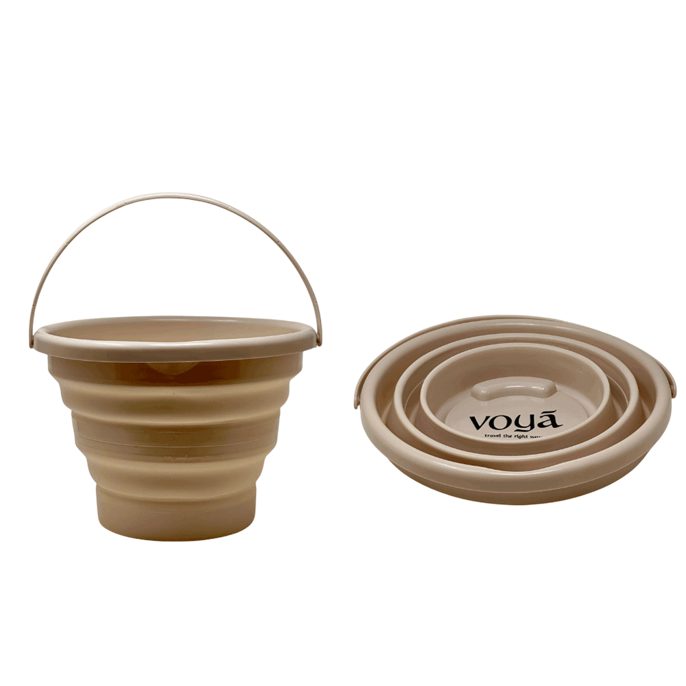 Voya 3L Folding Bucket - Beige
