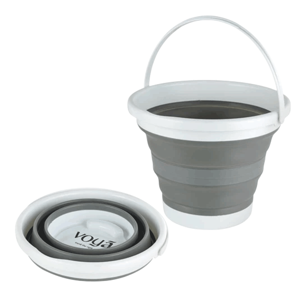 [KWP02545] Voya 10L Folding Bucket - Grey