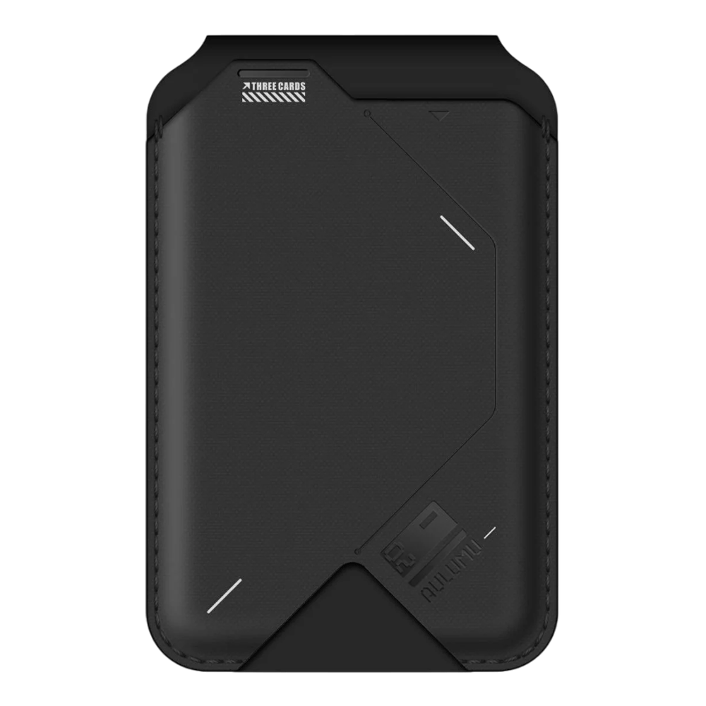 [KWP02137] Aulumu G02 Magnetic Flip Wallet & Stand - Black