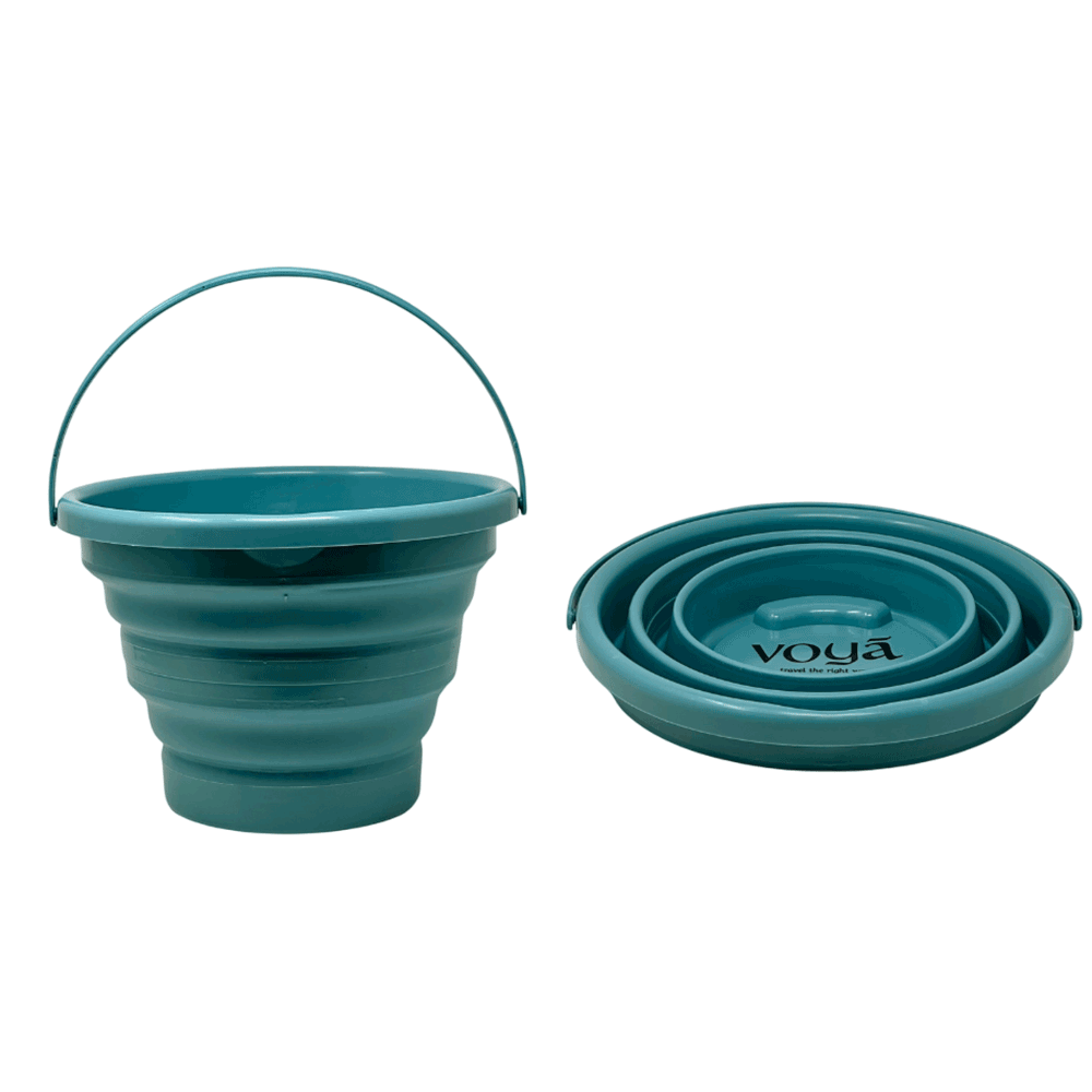 Voya 5L Folding Bucket - Green