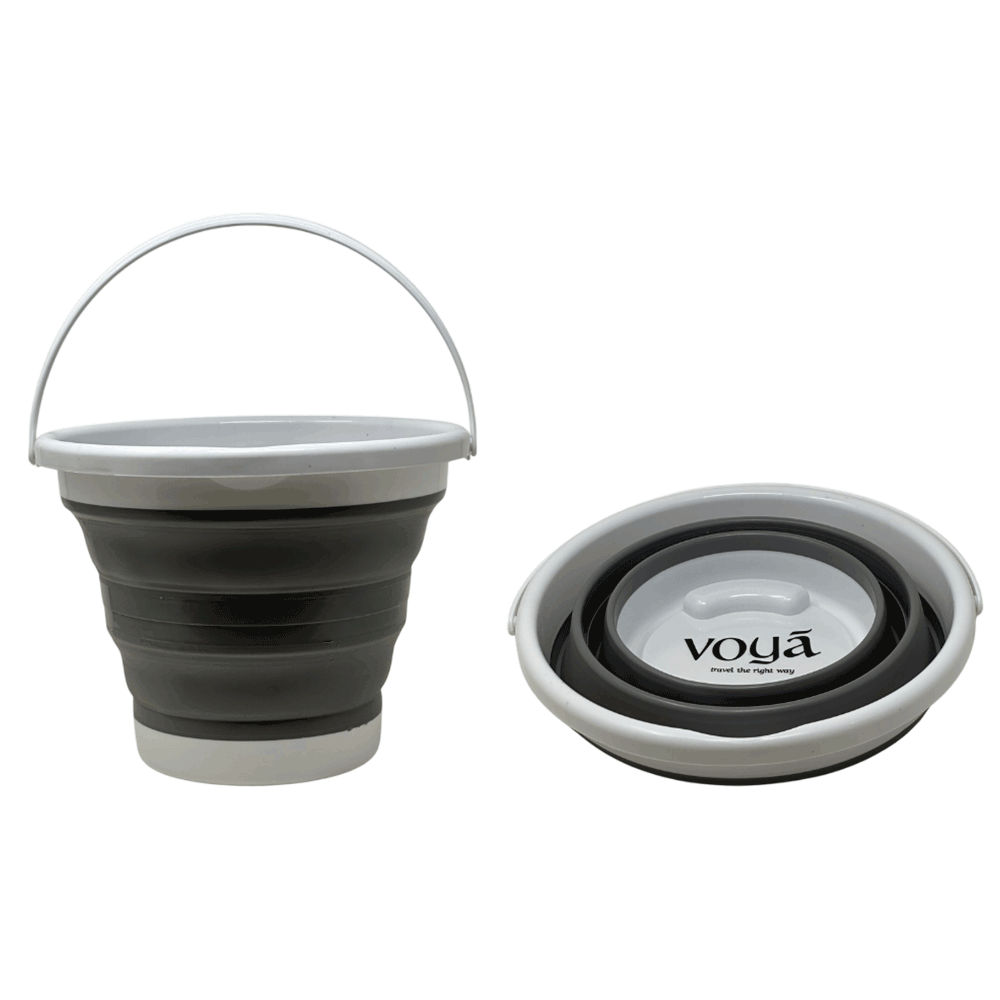 [KWP02550] Voya 5L Folding Bucket - Grey
