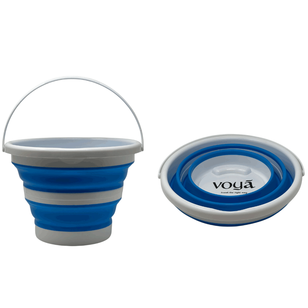 Voya 10L Folding Bucket - Blue