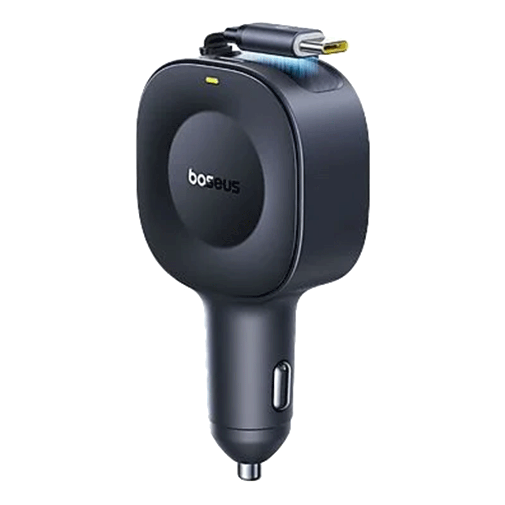 [KWP01972] Baseus Primetrip Vr2 Car Charger With Retractable Cable C+C 30W - Cosmic Black