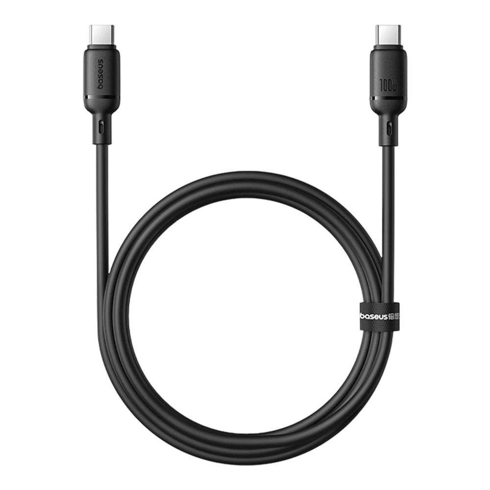 Baseus Silky Fast Charging Cable Usb-C To Usb-C 100W 2M - Cluster Black