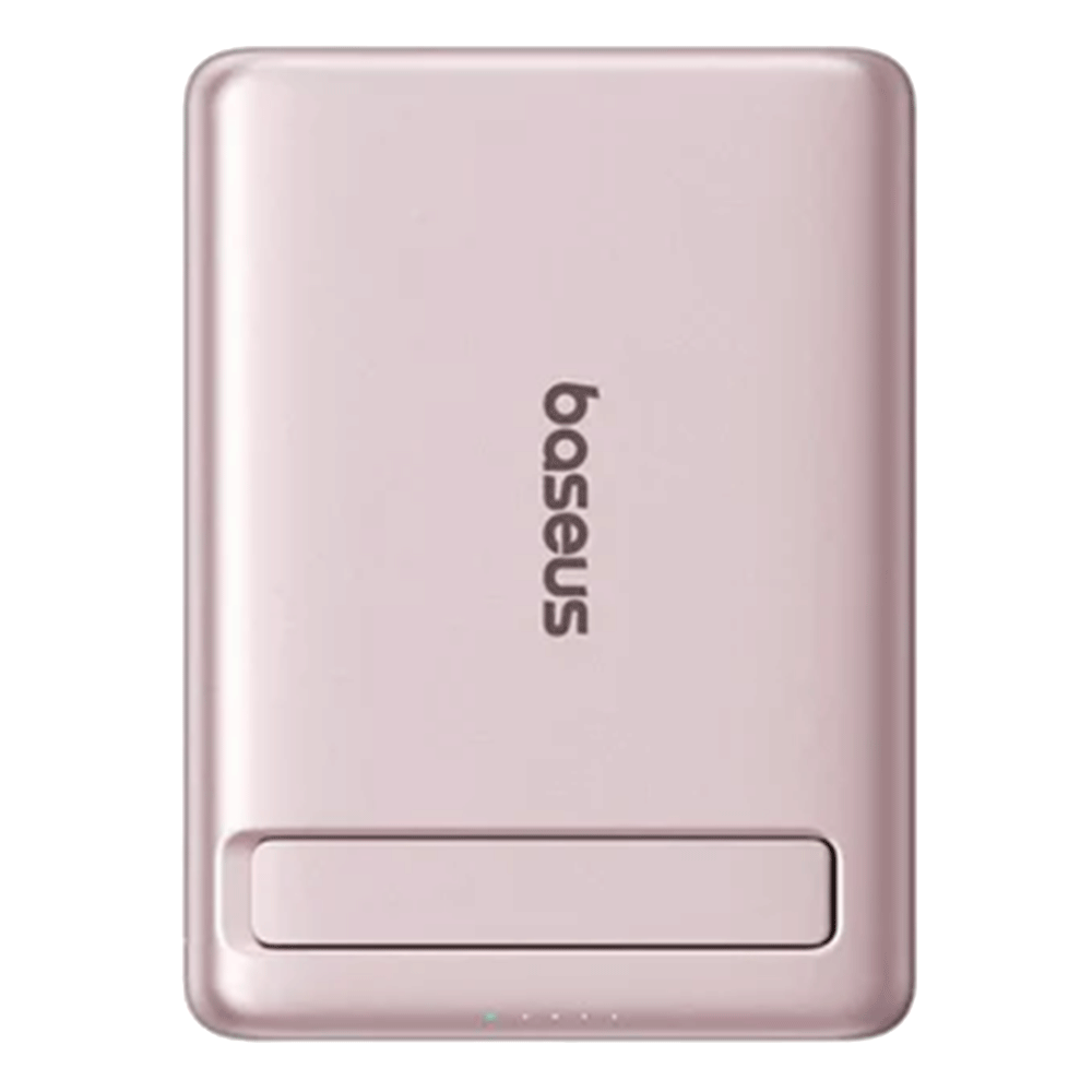 [KWP01961] Baseus Picogo Am31 Qi2 Ultra-Mini Magnetic Power Bank With Kickstand 5000Mah 20W - Nebula Pink