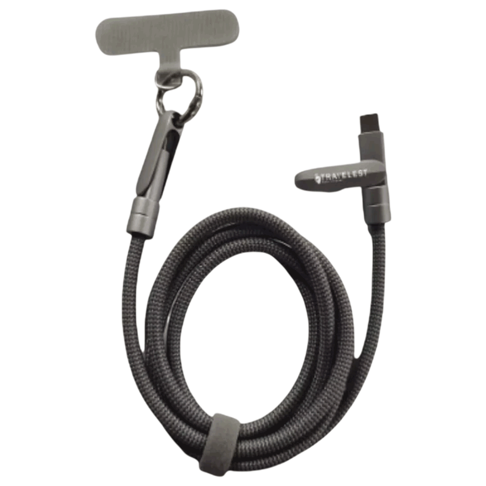 [KWP02497] Mobile Phone 2 In 1 Lanyard And Type-C 100W Charge And Sync Cable