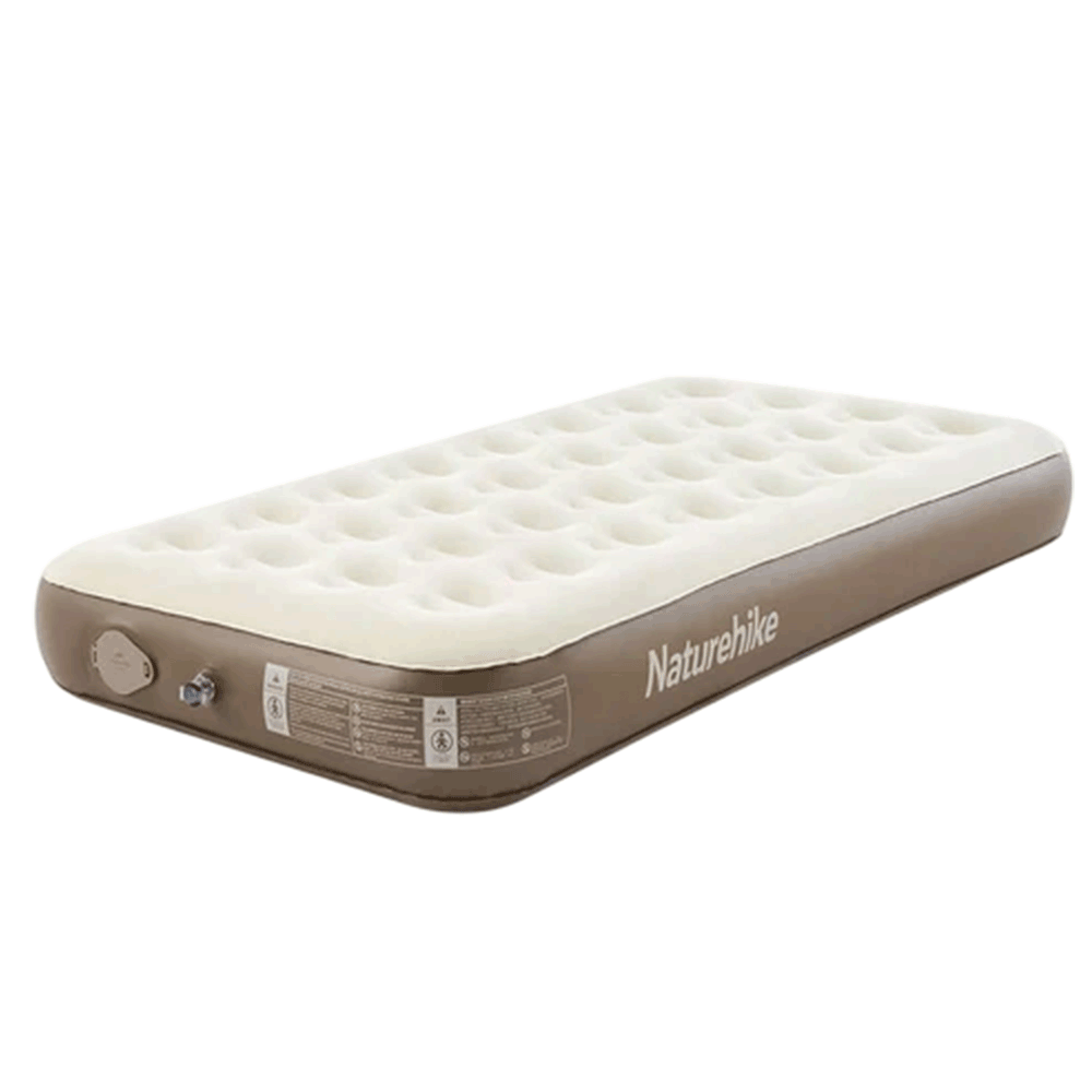 [KWP02271] Naturehike (Chenjing) Built-In Pump Inflatable Mattress - Brown Single (200*100*25)