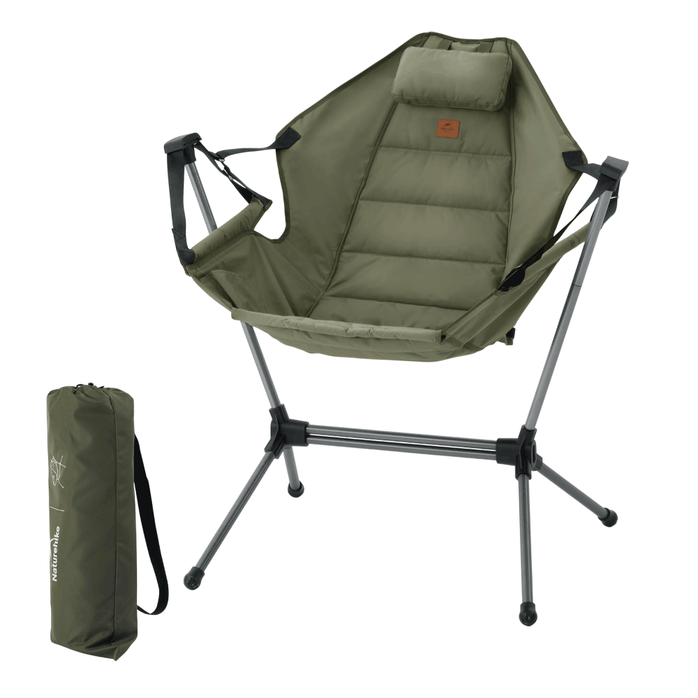 Naturehike Yl11 Outdoor Folding Rocking Chair - Olive