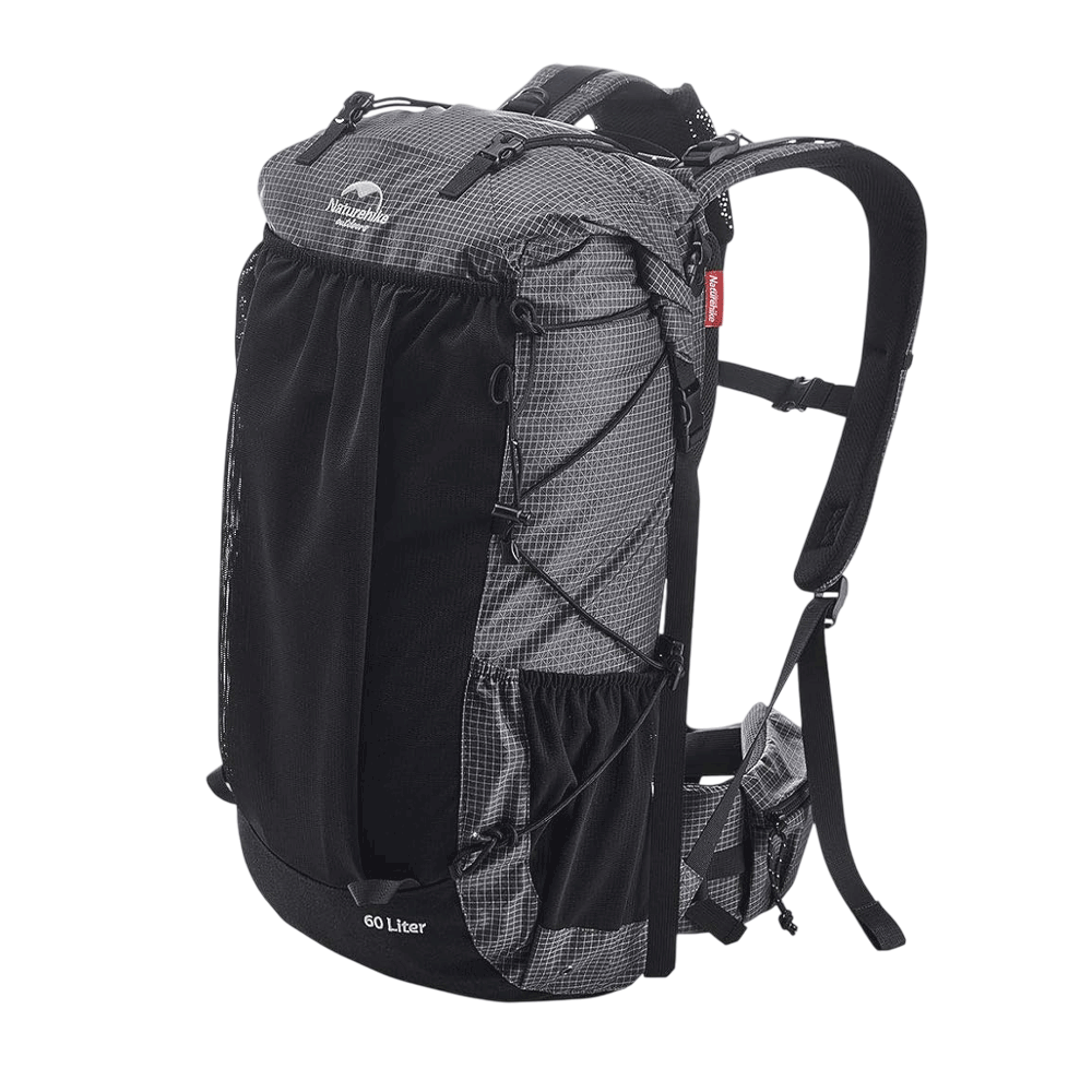 [KWP02413] Naturehike Rock Hiking Backpack - Black (60L+5L)