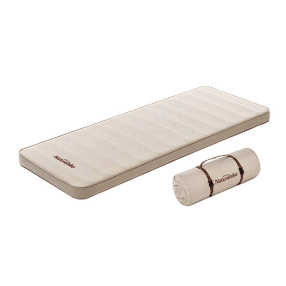Naturehike Yugu C12 Comfort Automatic Inflatable Cushion With Inner Inflatable Pump - Beige Single (200*76*12)