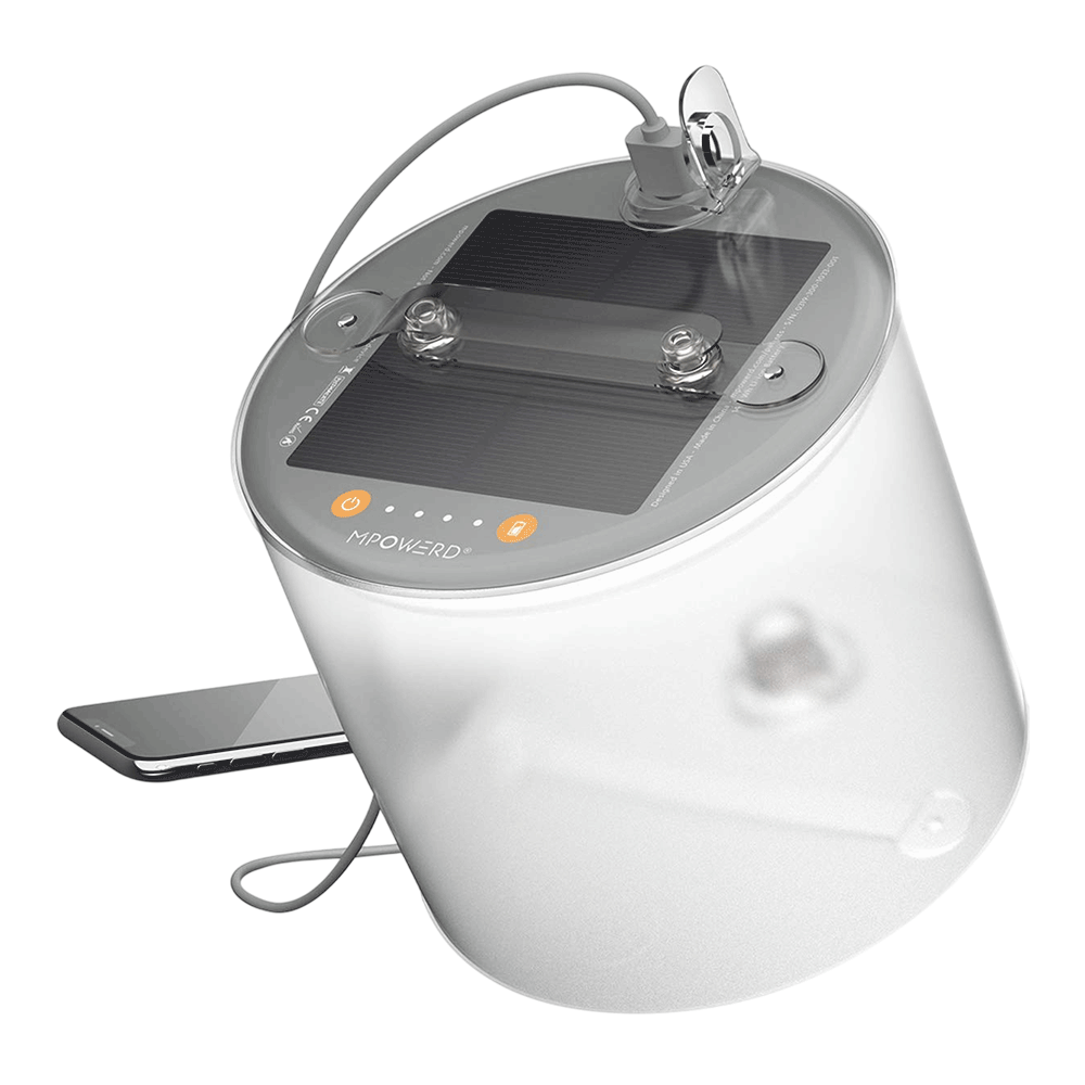 Mpowerd Luci Base Light Solar Inflatable Light + Power Bank -Grey