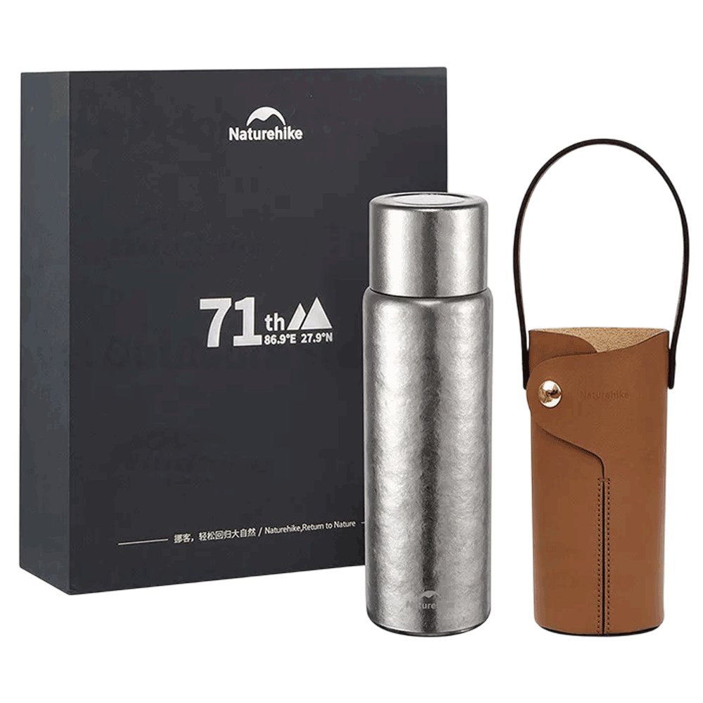 Naturehike Peak Titanium Thermos Cup - Silver (600Ml)