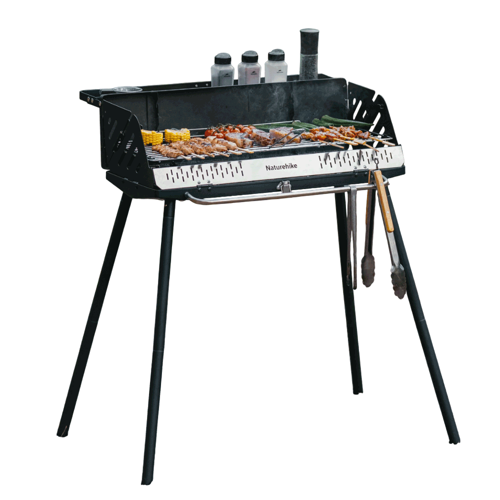 [KWP02360] Naturehike Vertical Barbecue Grill - Black (80*48*84)