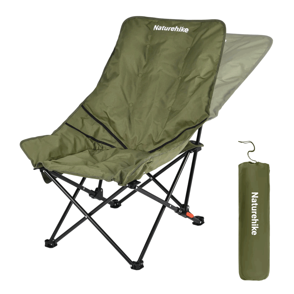 [KWP02324] Naturehike Sea Star 002 Push-Up High-Back Gauze Moon Chair - Green