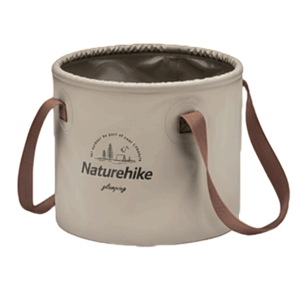 Naturehike Foldable Round Bucket - Light Brown (10L)