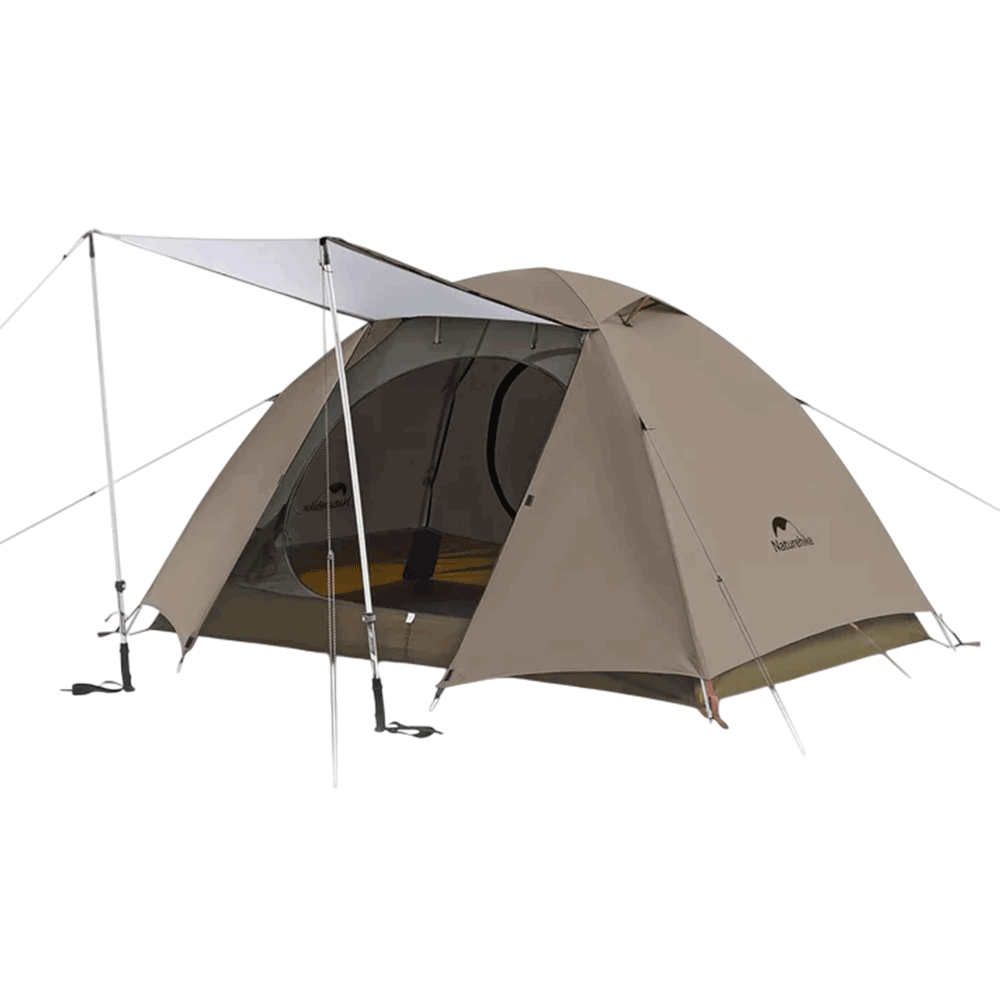 [KWP02252] Naturehike Yunchuan Series Tent - Light Coffee Brown (210*(45+140+45)*115)