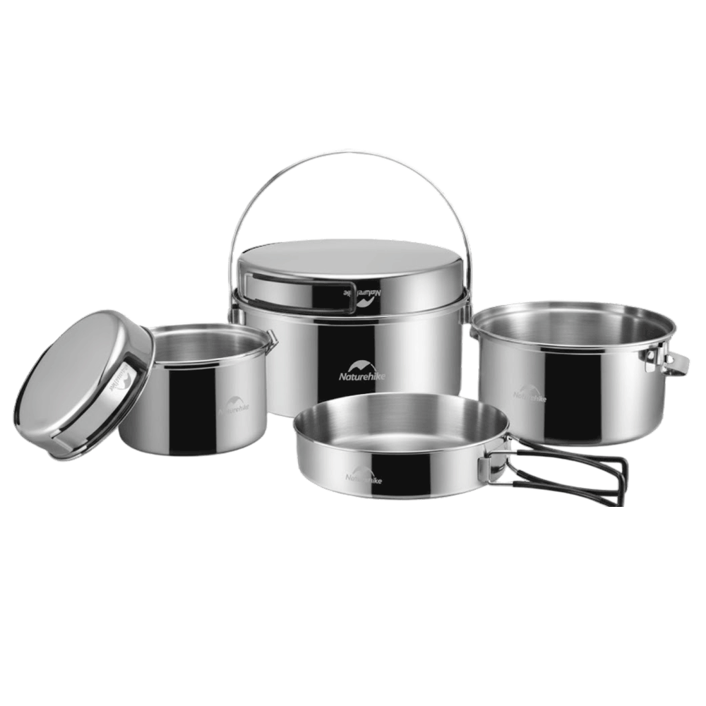 [KWP02379] Naturehike Stainless Steel Pot Set