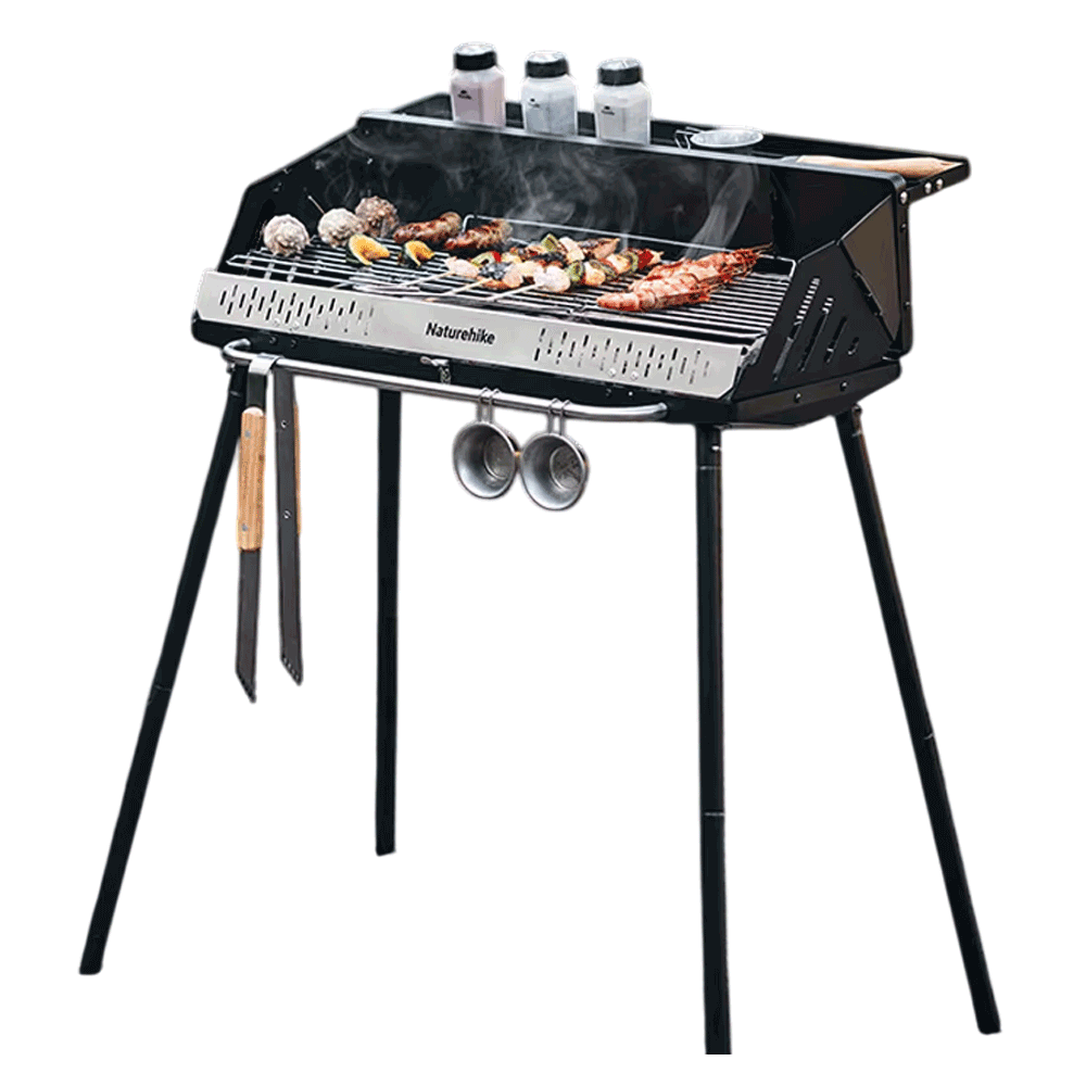 [KWP02361] Naturehike (Moyan) Multi-Functional Vertical Barbecue Grill - Black (110*29*73)