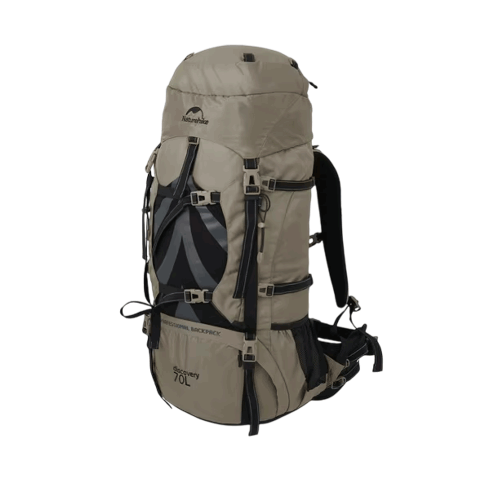 [KWP02411] Naturehike Mountaineering Bag - Antler Brown (70+5L)