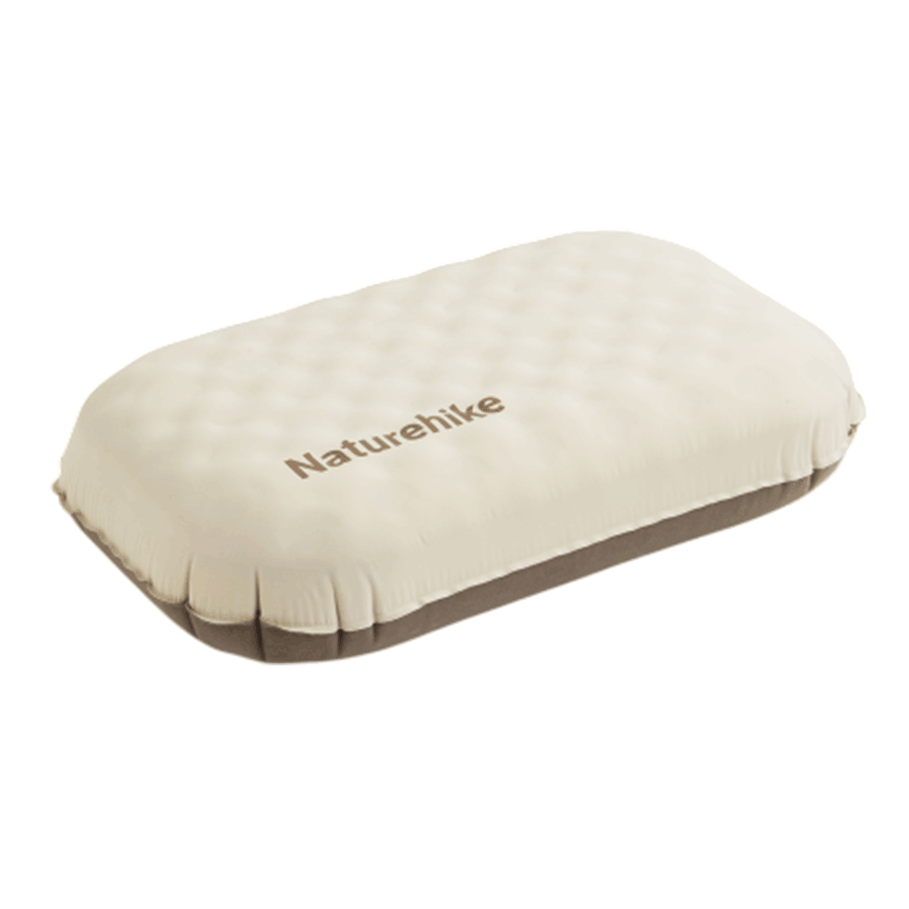Naturehike Yugu 2-In-1 Sponges Inflatable Pillow - Champagne Brown (L)