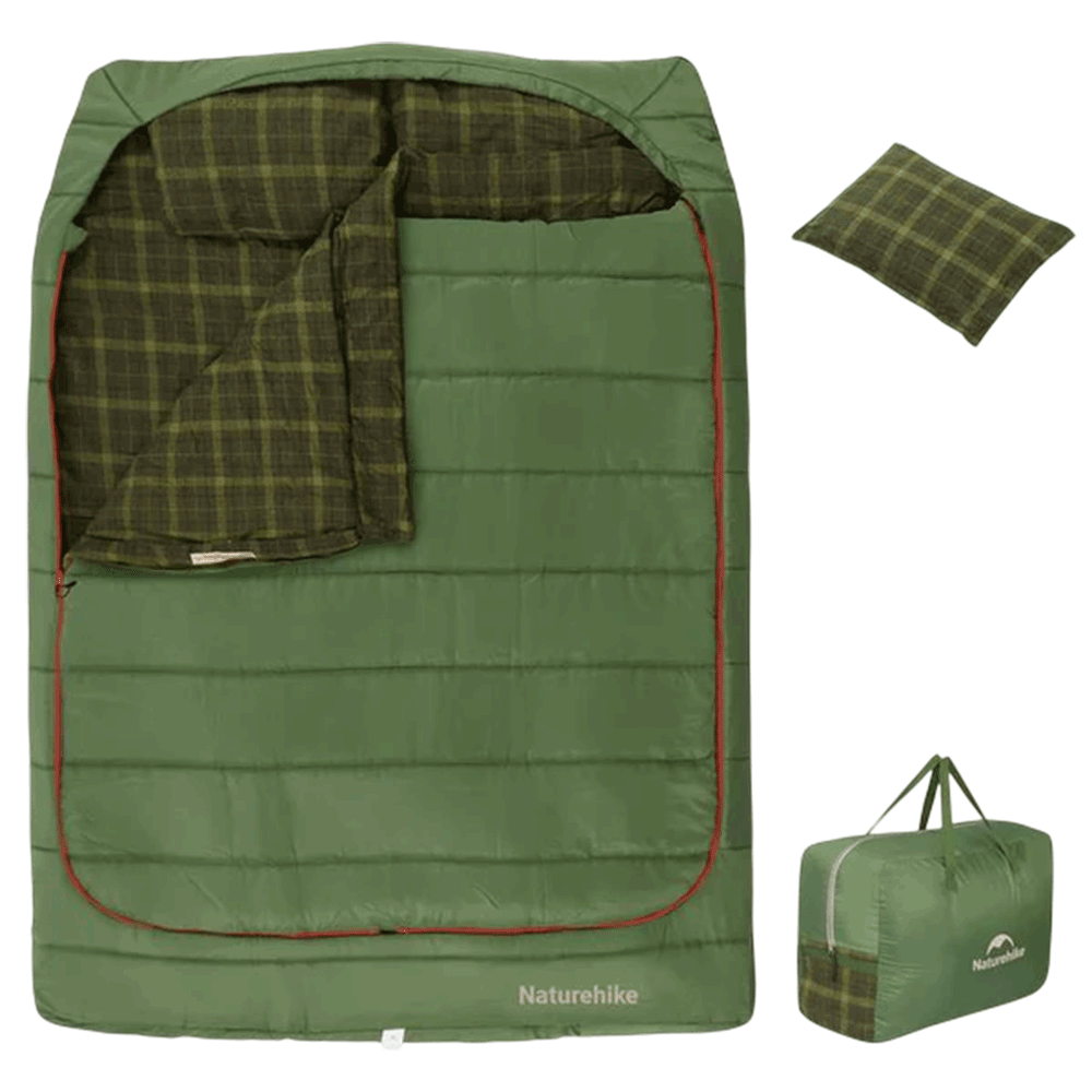 Naturehike Akino Double Sleeping Bag - Dill Green (220*160)
