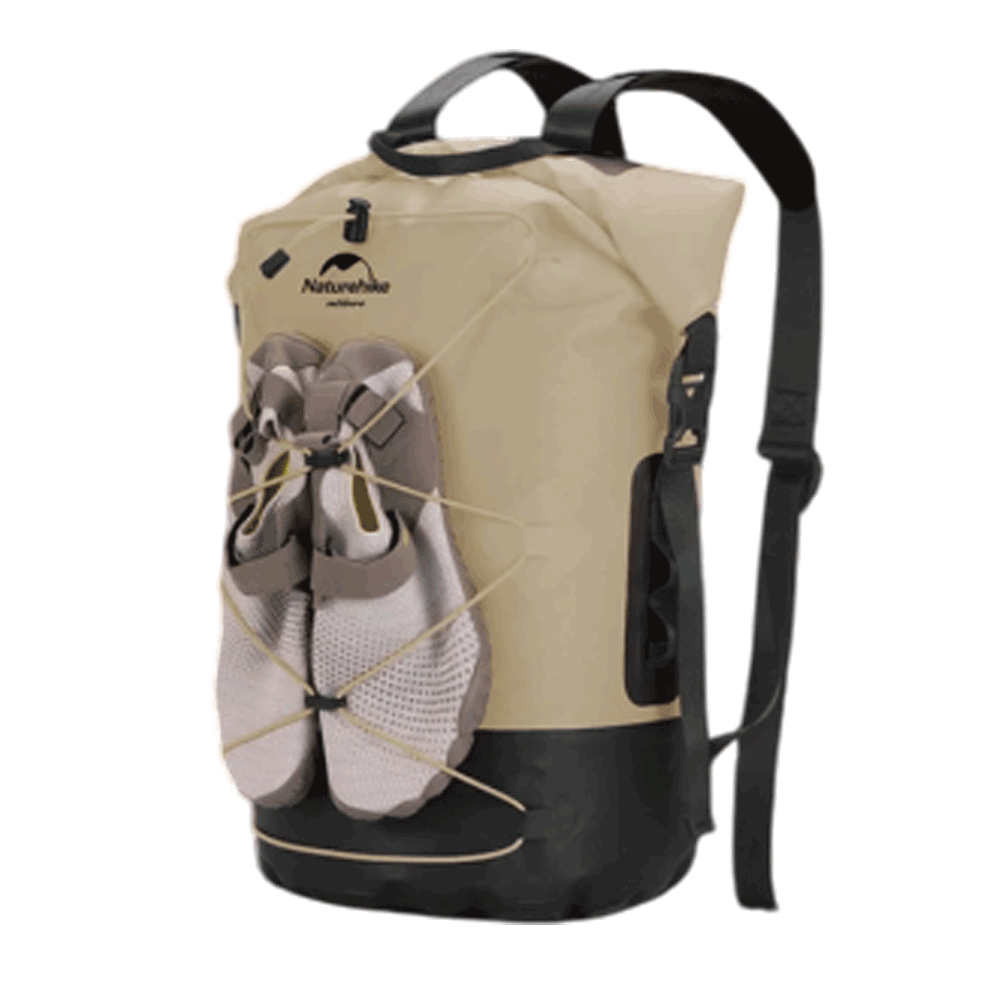 Naturehike Tb03-Shimmer-Tpu Wet And Dry Separation Waterproof Bag- Khaki (30L) (Without Shoes)