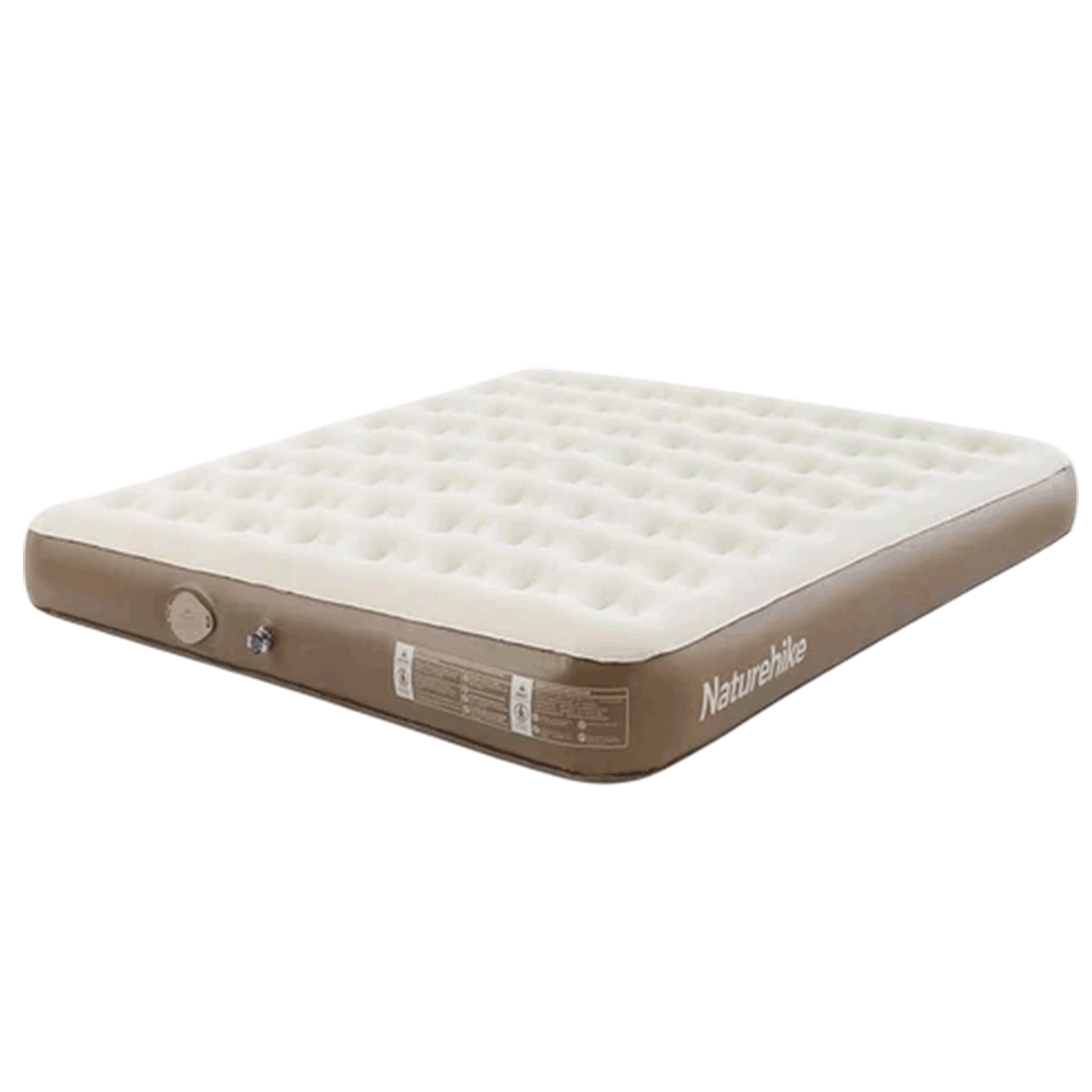 Naturehike (Chenjing) Built-In Pump Inflatable Mattress - Brown Double (200*150*25)