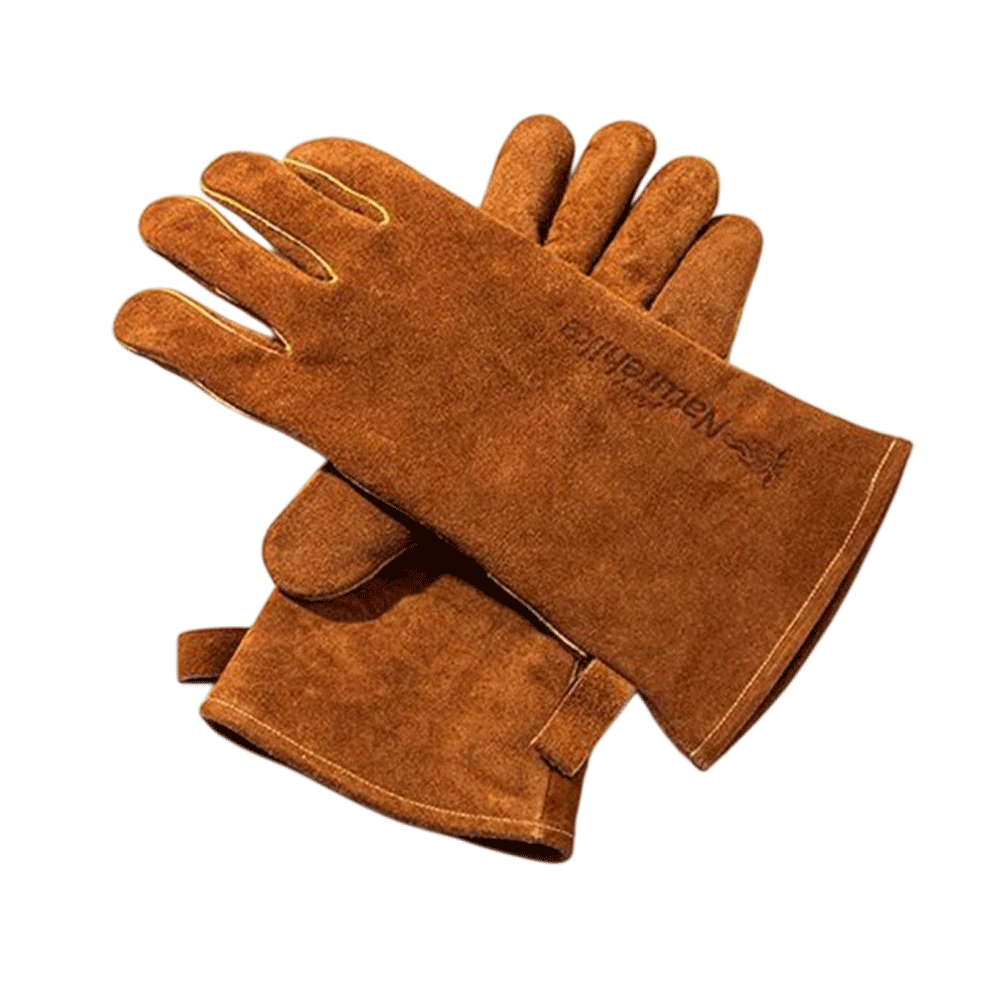 Naturehike Gp-02 Flame Retardant Heat Insulation Gloves - Brown (Medium)