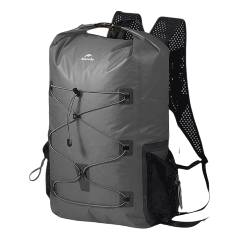 Naturehike Far Mountain Lightweight Shoulder Waterproof Bag - Graphite Black (25L) (Without Shoes)