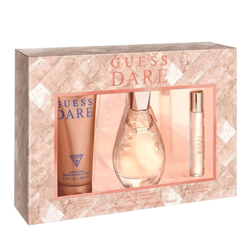 Guess Dare 3Pc Set-W (Edt 100 + 15Ml+200Ml Body Lotion)