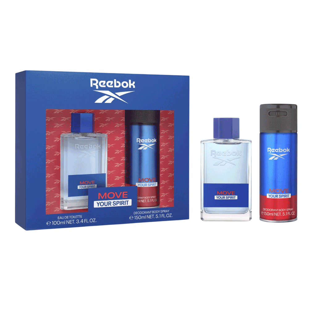 [KWP01847] Reebok Move Your Spirit 2Pc Set-Men (Edt100Ml+150Ml Deodorant)