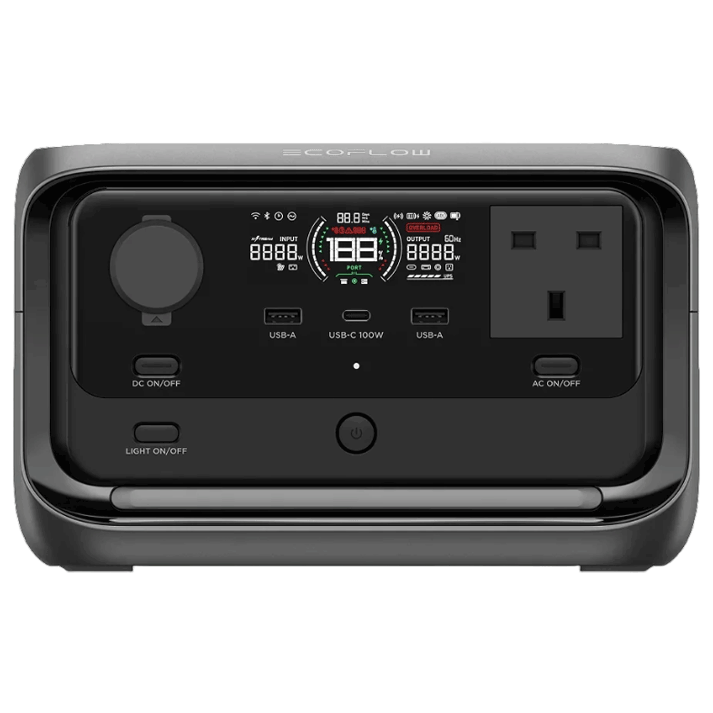 Ecoflow River 3 Plus Portable Power Station (286Wh / 600W) Surge 1200W