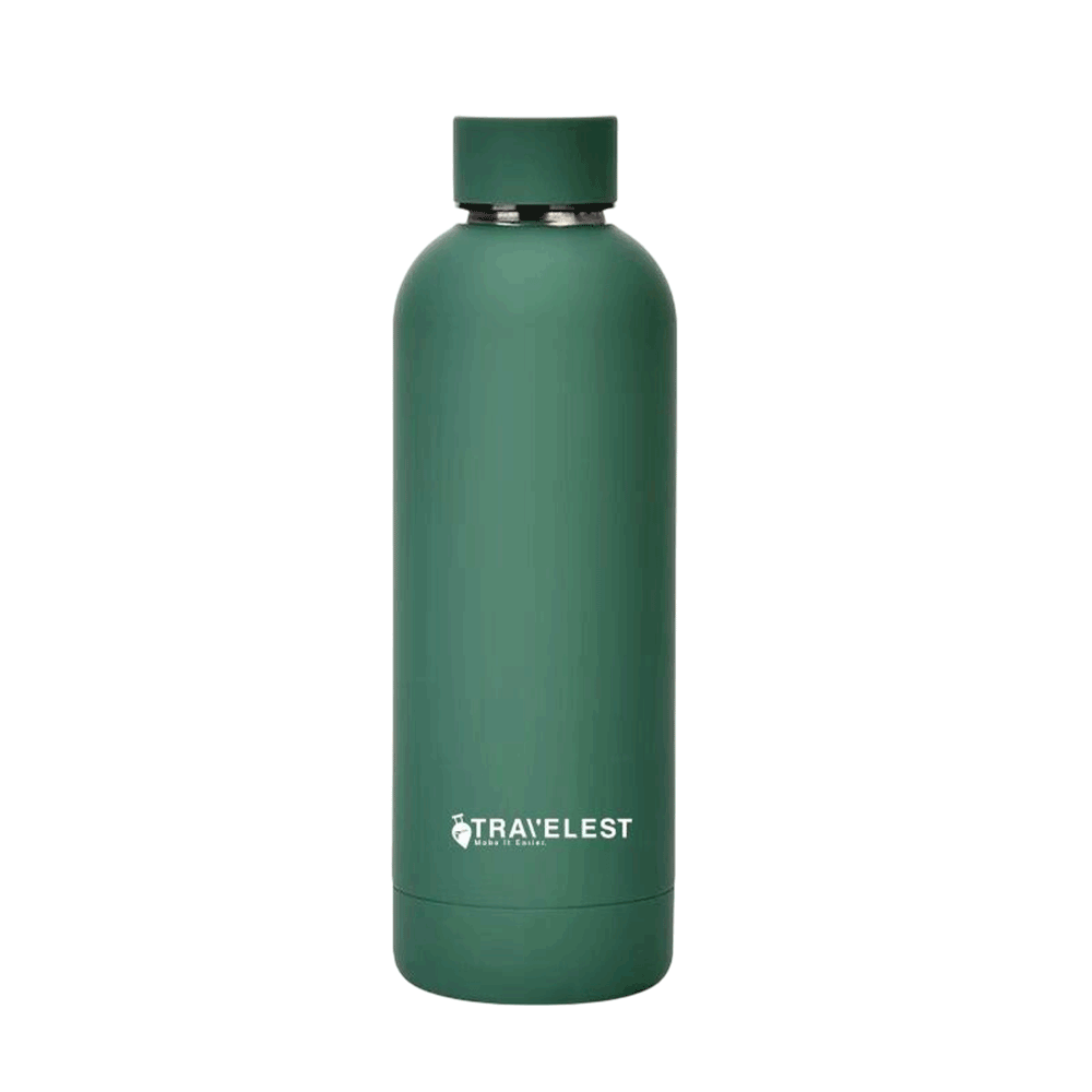 Stainless Steel Narrow Mouth Water Bottle Keeps Water Cold 24Hrs / Hot 12Hrs