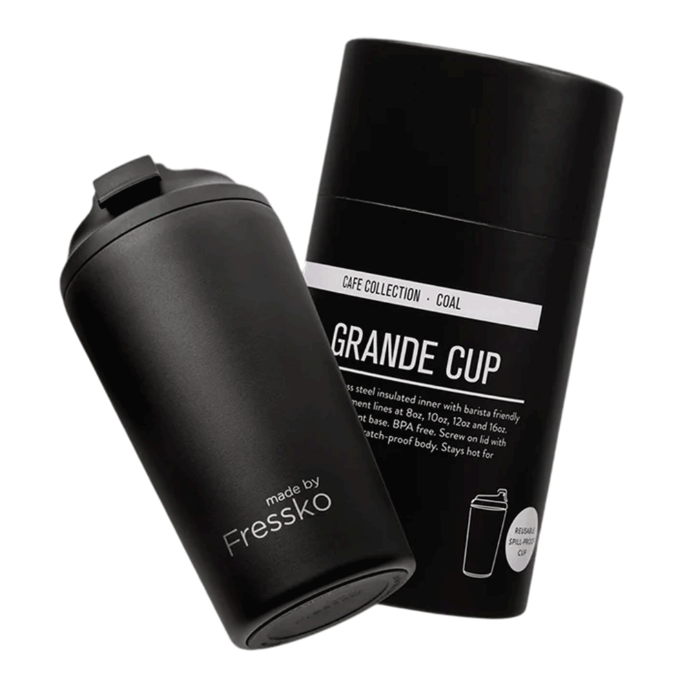 Fressko Grande 475Ml / 16Oz Cup - Stainless Steel - Coal